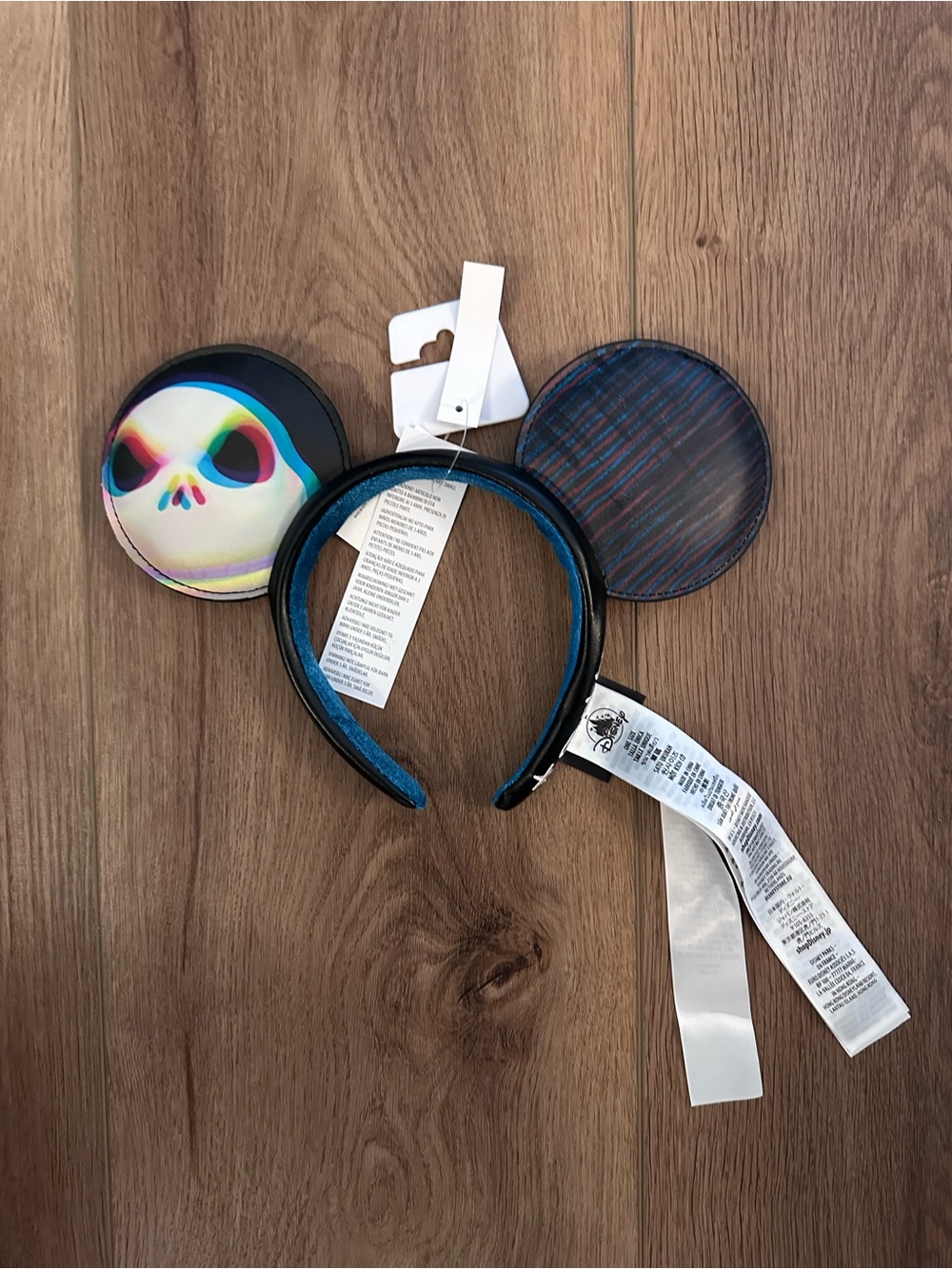 Nightmare before Christmas Jack Skellington Mickey Ear Headband - Black NEW